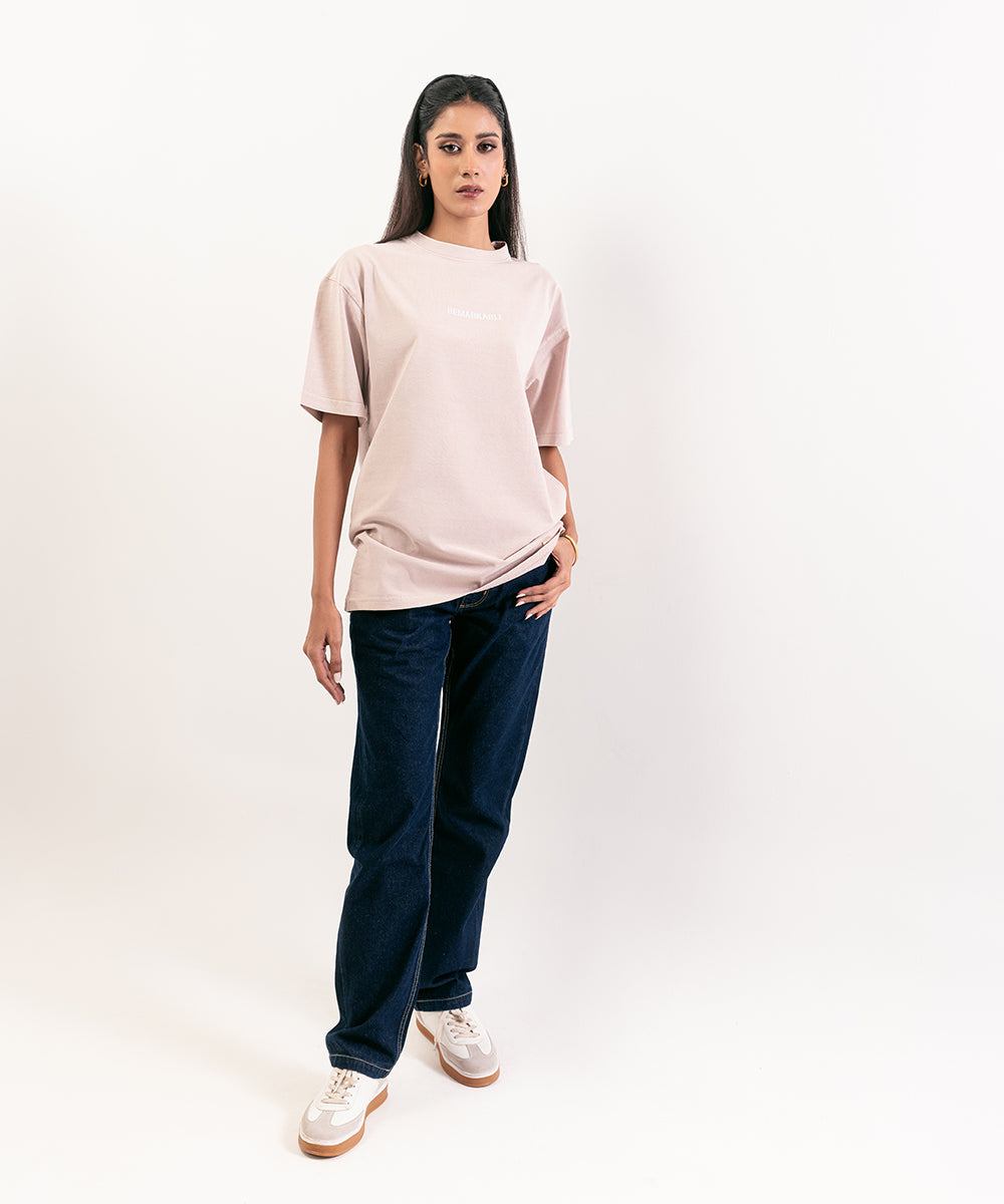 Oversized Off-White T-Shirt For Women