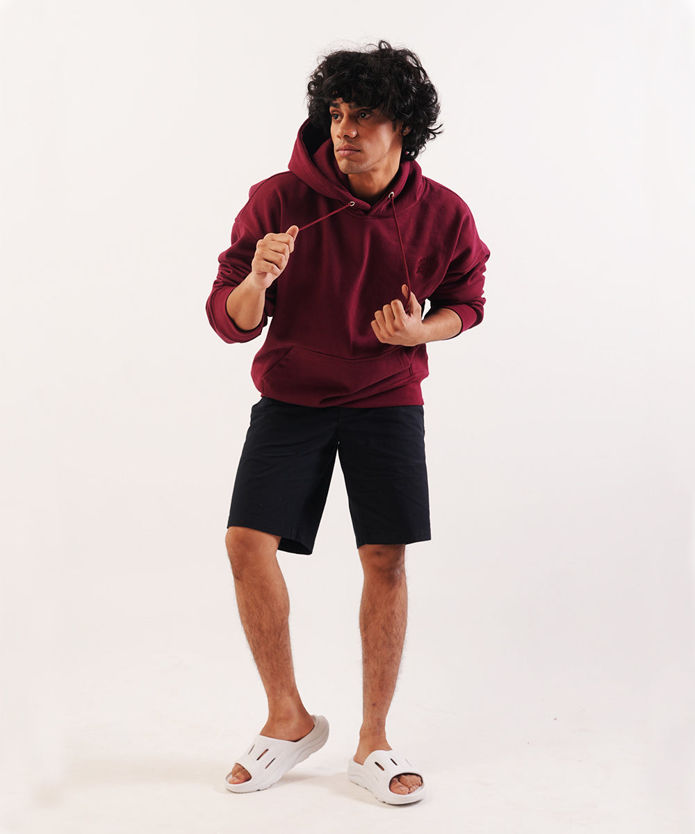 Navy Blue Cotton Shorts