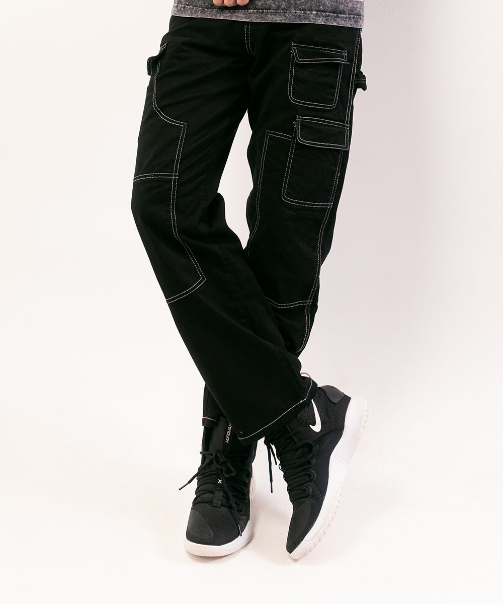 Black Tactical Cargo Pants For Men