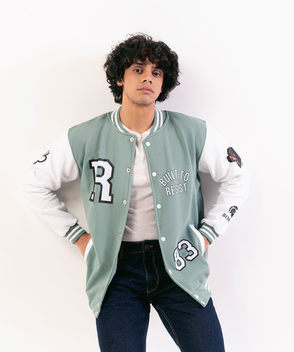 Baseball Inspired Jacket For Men