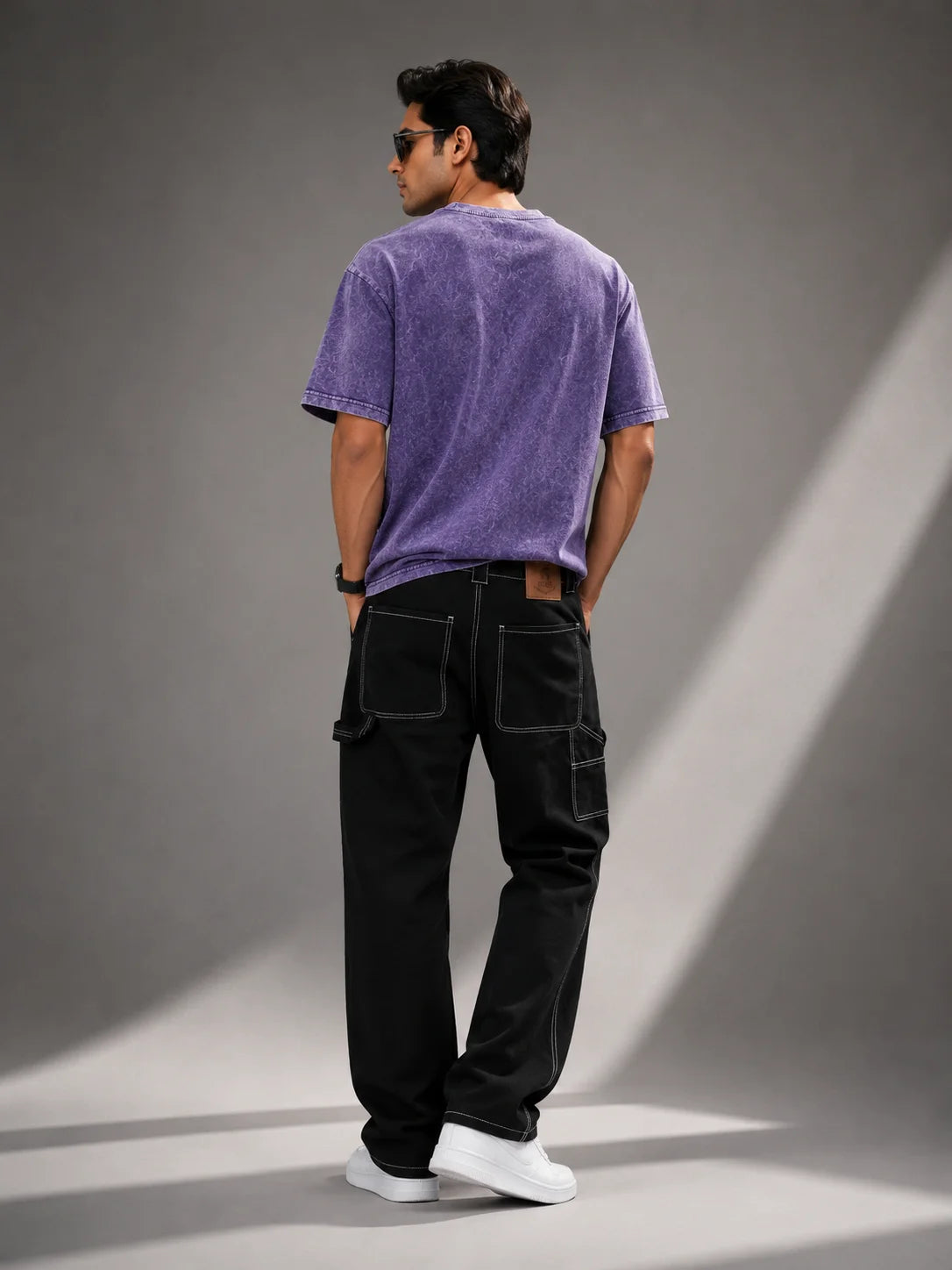 Shop the Look – Purple Haze Tee & Black Cargo Pants