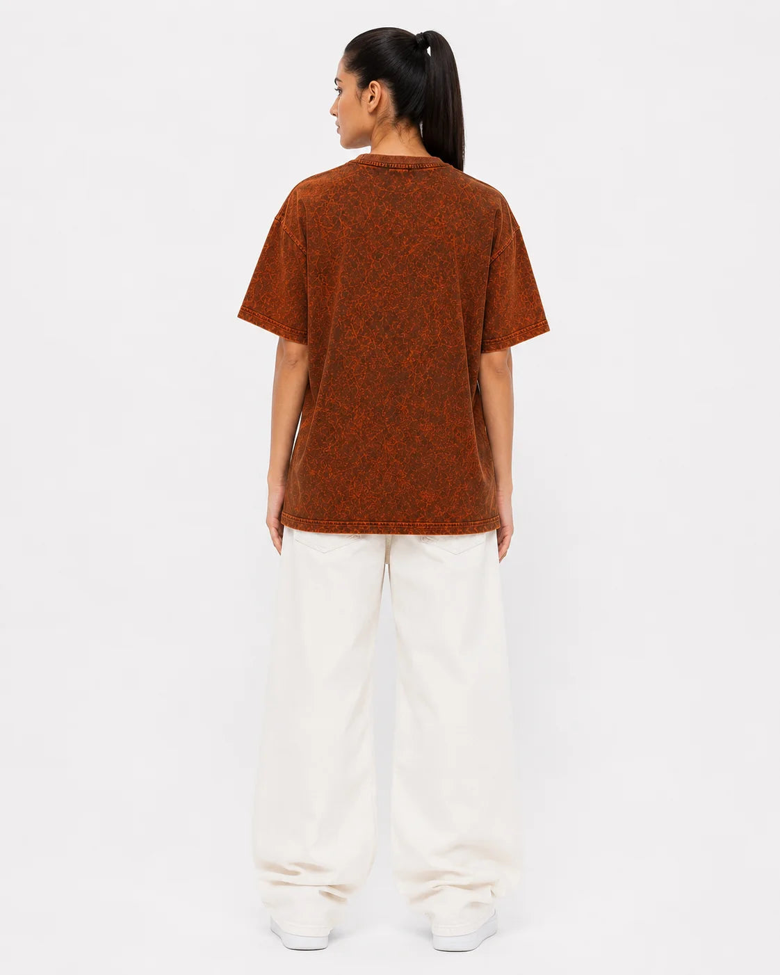 Washed Vintage Rust Oversized Tee – BO&S