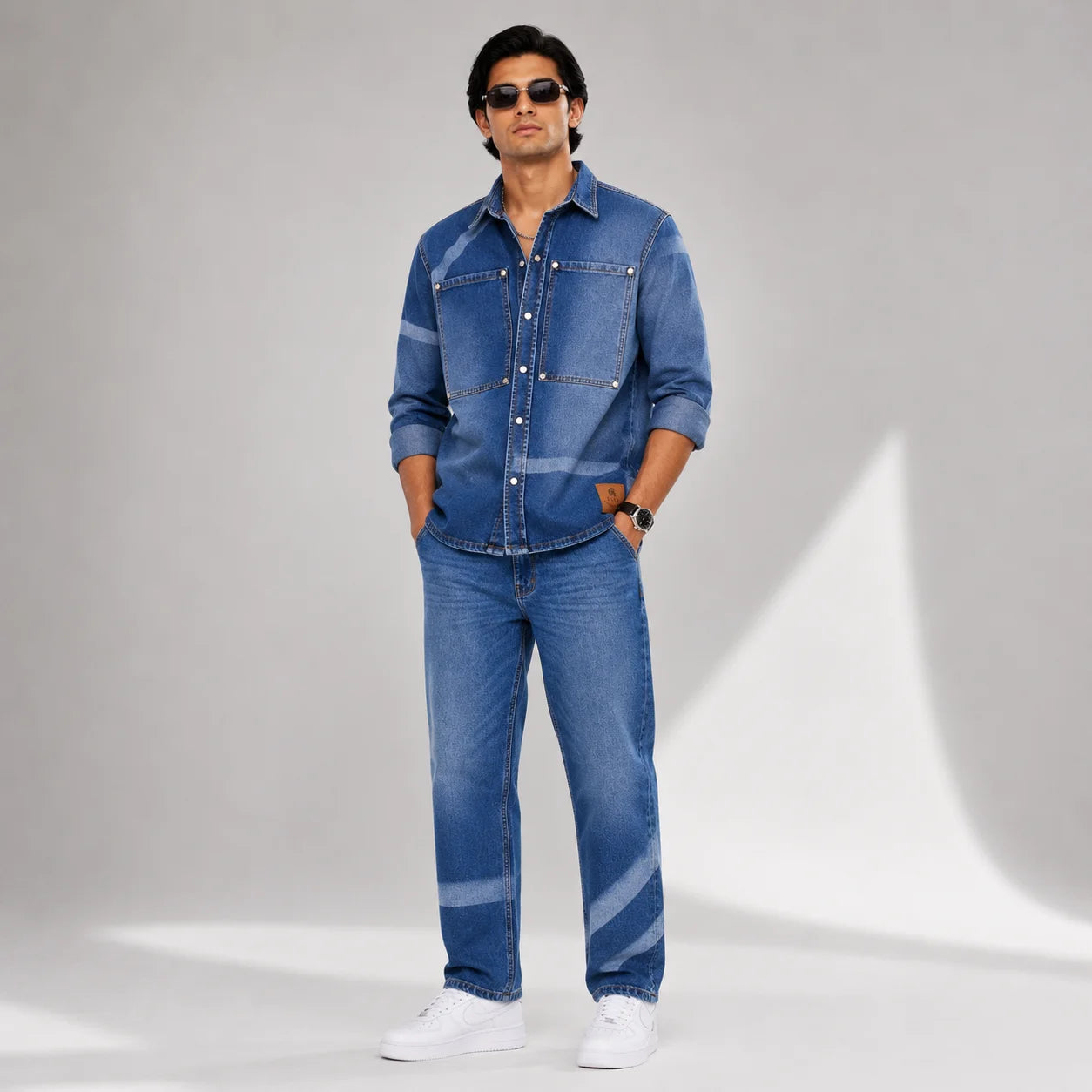Unisex Denim Coord Set – Matching Shirt & Pant | BO&S