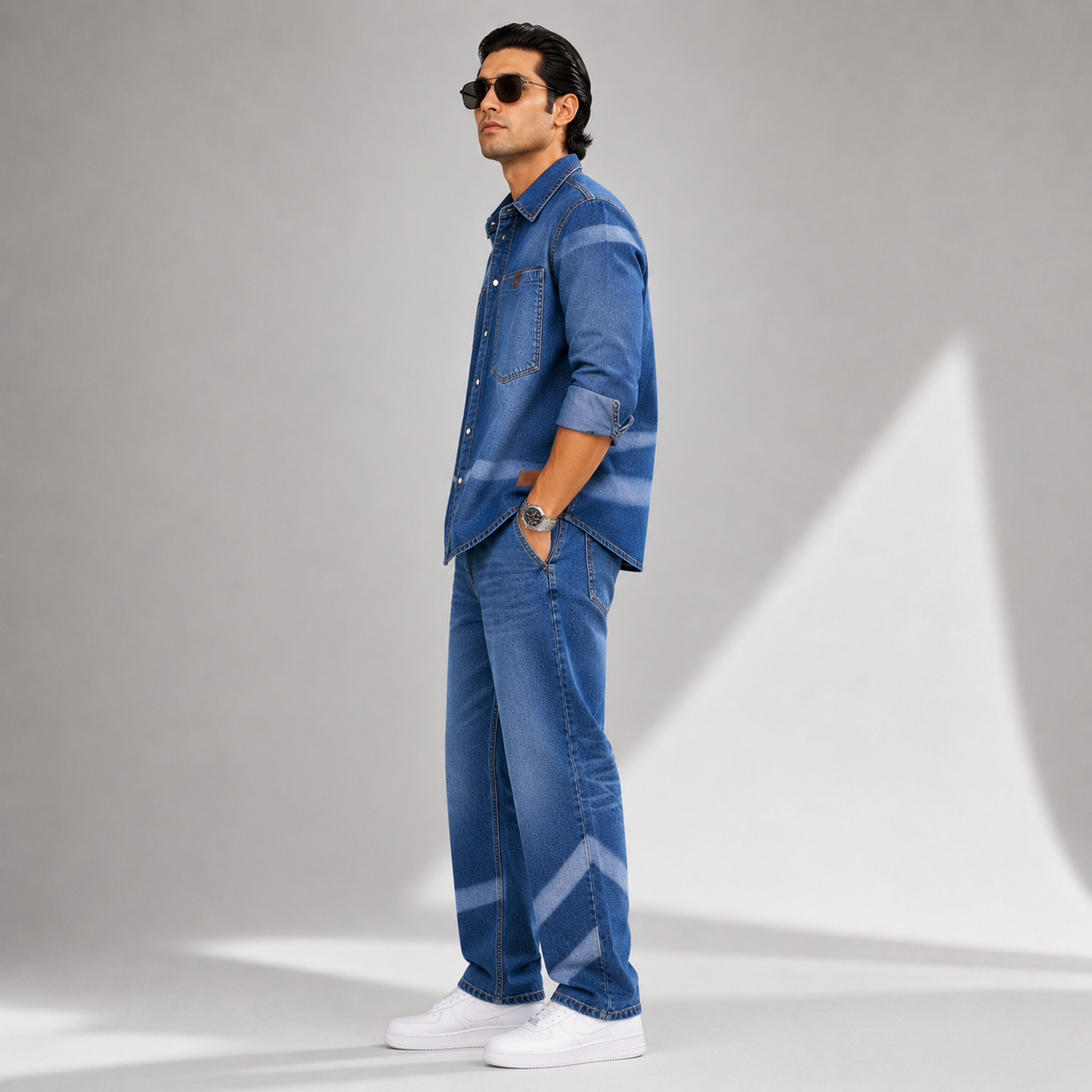 Laser Razor Denim Shirt