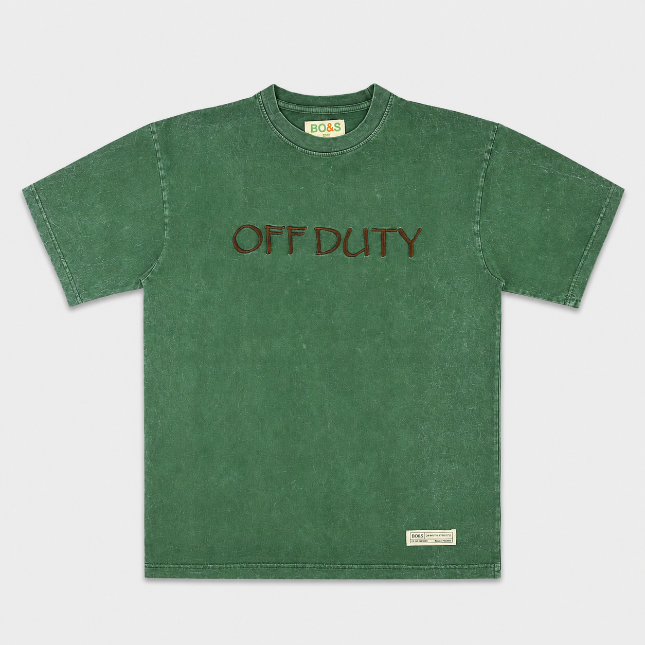 After Hours Oversized Green Acid Wash Tee