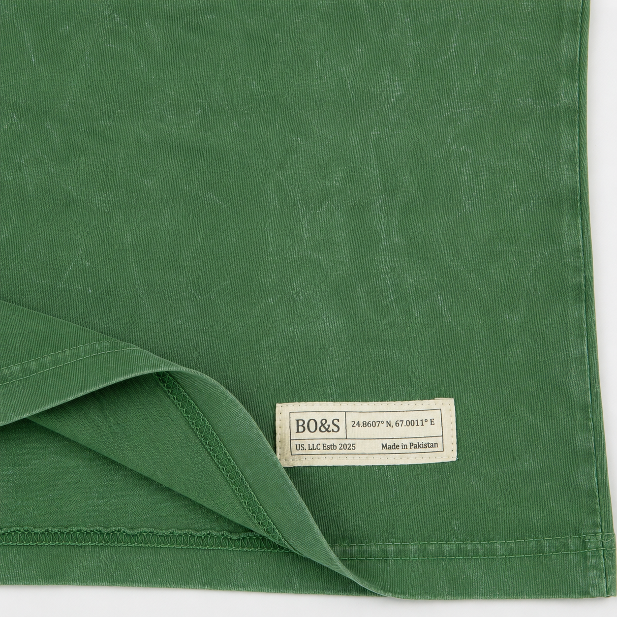After Hours Oversized Green Acid Wash Tee