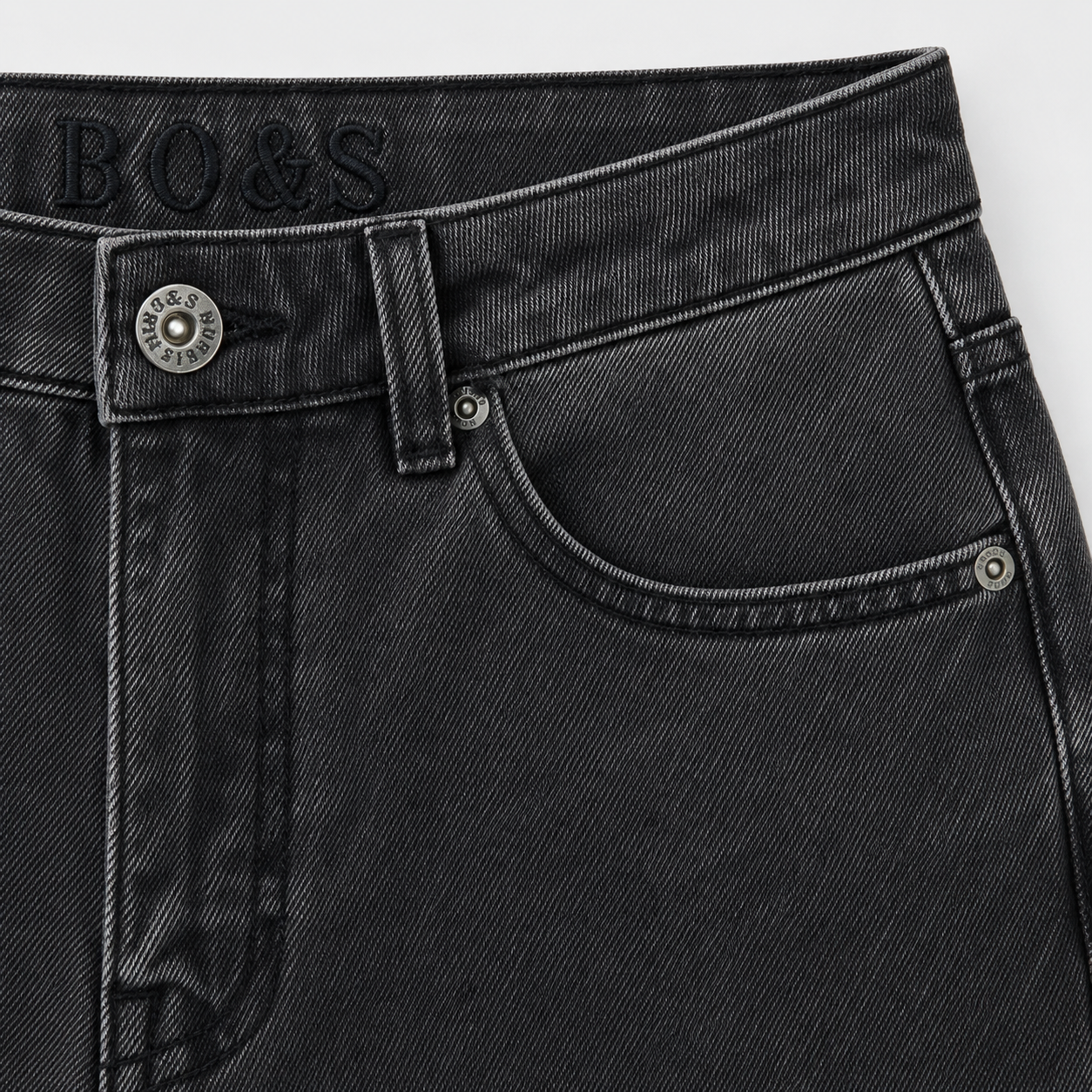 Iron Fade Wide-Leg Unisex Denim