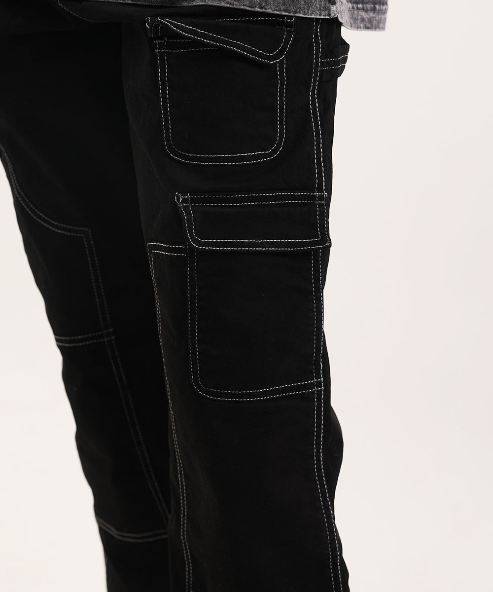 Black Tactical Cargo Pants For Men