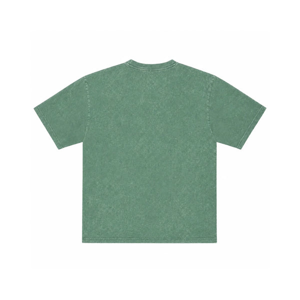 After Hours Oversized Green Acid Wash Tee