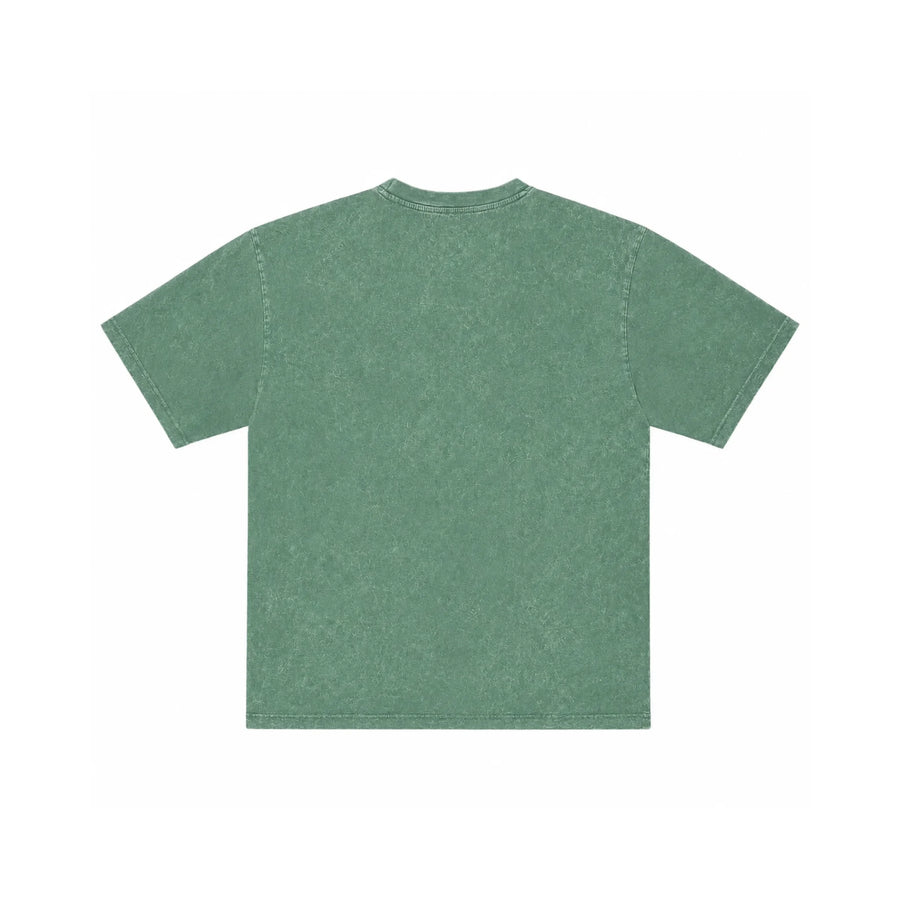 After Hours Oversized Green Acid Wash Tee