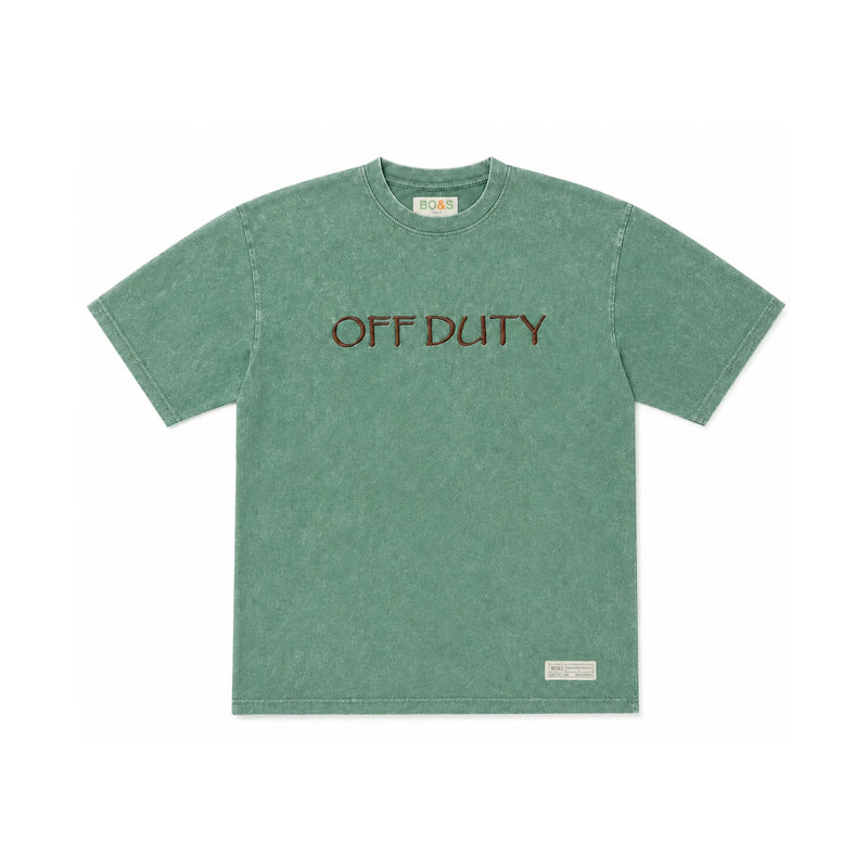After Hours Oversized Green Acid Wash Tee