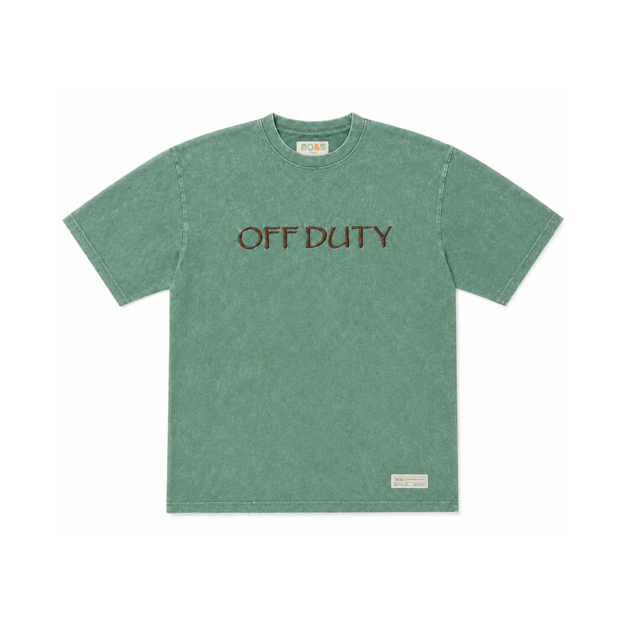 After Hours Oversized Green Acid Wash Tee